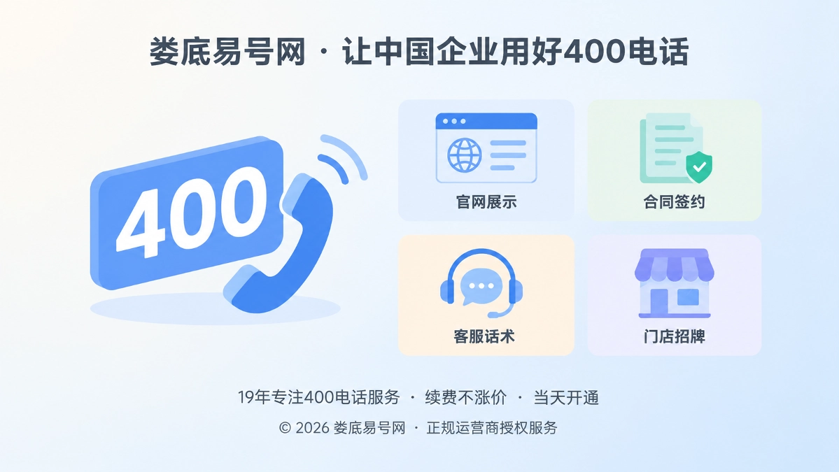 2026年娄底400电话选号指南：让号码成为企业业务识别入口